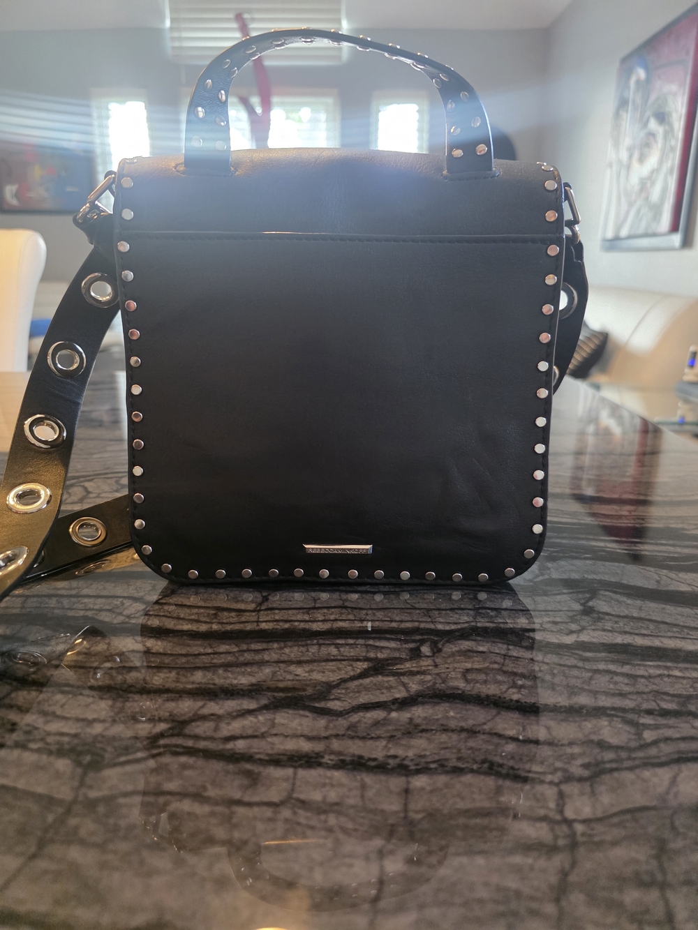 Rebecca Minkoff Crossbody Black Leather Bag Pristine Condition - Picture 3 of 9
